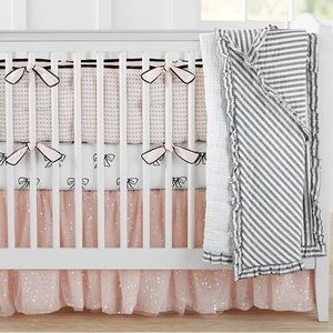 The Emily & Meritt Sparkle Tulle Crib Skirt